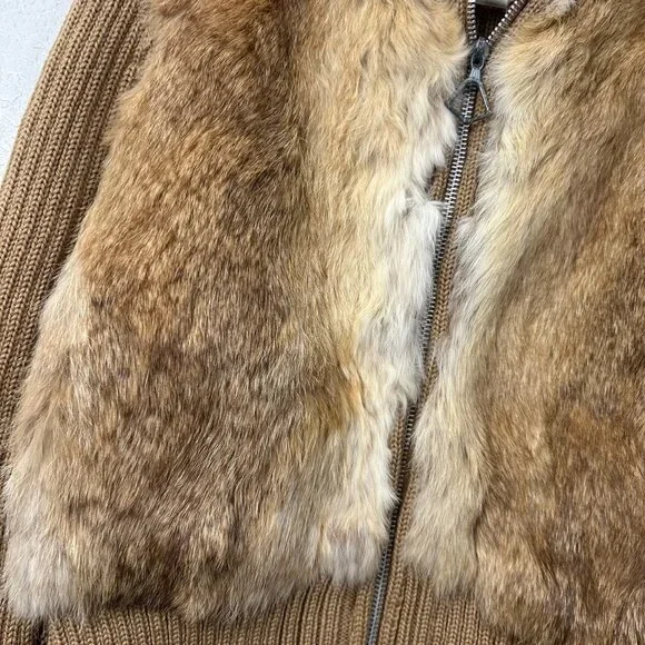 Vintage NC Candido Firenze Wool Lapin Jacket Rabbit Fur - Picture 4 of 6